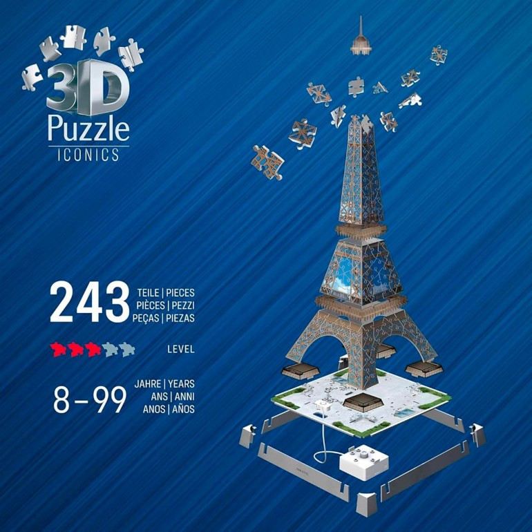 PUZZLE ICONICS 3D TORRE EIFFEL... PUZZLE ICONICS 3D TORRE EIFFEL...