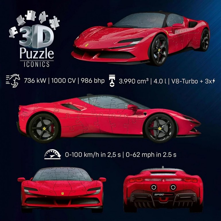 PUZZLE 3D FERRARI SF90 STRADALE... PUZZLE 3D FERRARI SF90 STRADALE...