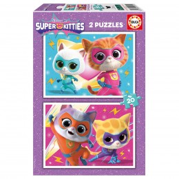 2X20 SUPER KITTIES PUZZLES...