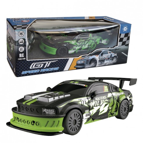 VEHICULO GT-SPEED RACING NEGRO/VERDE...