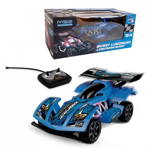 BUGGY CAR AZUL 1:18 R/C T01012 TACHAN