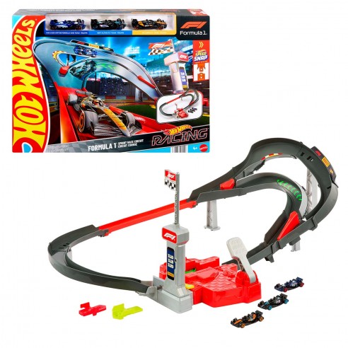 PISTA RACING F1 Y 3 COCHES HOT WHEELS...