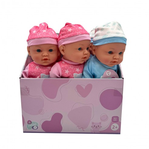 SOFT DOLL, 31 CM, ASSORTED ON DISPLAY...