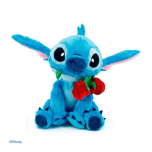 PELUCHE STITCH CON ROSA 25 CM...
