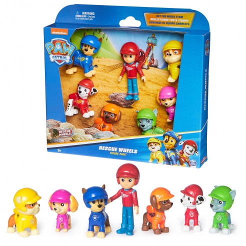 PACK FIGURAS PAW PATROL RESCUE WHEELS...