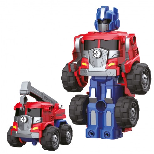 ROBOT ARMABLE ROJO 3EN1 27 PZAS T01026