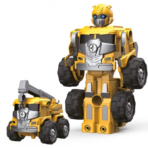 YELLOW 3-IN-1 BUILDABLE ROBOT, 27...