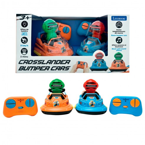 SET OF 2 BUMPER CARS WITH FIGURES...