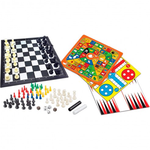 SET OF 8 BOARD GAMES IN 1 JGM800...