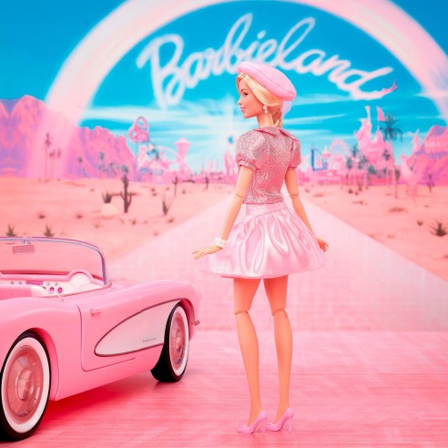 Barbie Doll with pink beret Barbie The Movie