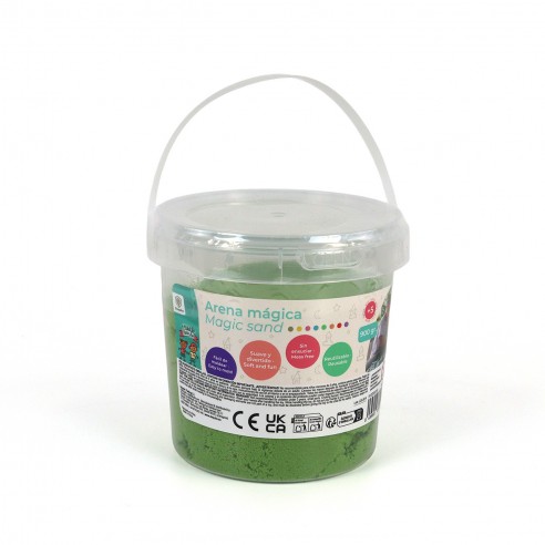 MAGIC SAND IN A JAR, 900 GR, GREEN...