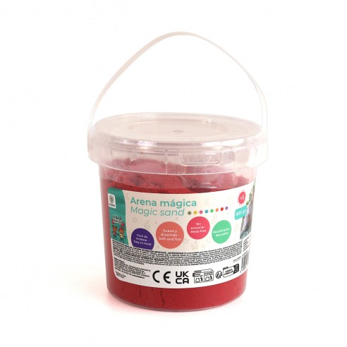 ARENA MAGICA EN BOTE 900GR ROJO D00320