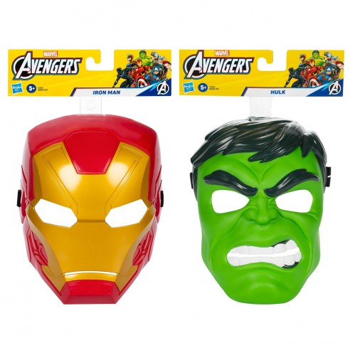 PACK 2 MASKS MARVEL IRON MAN AND HULK...