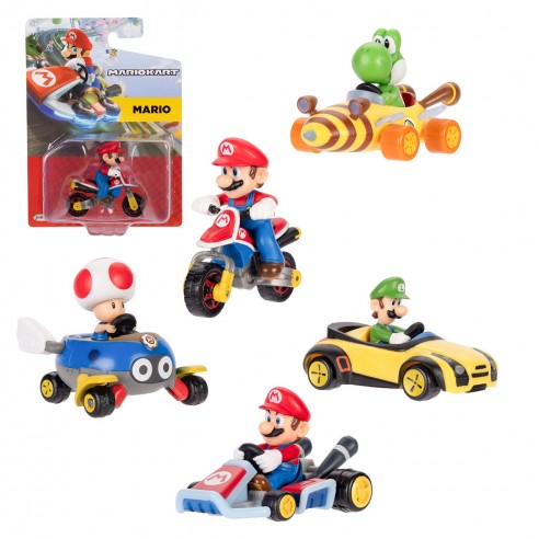 MINI KART RACERS DE 6 CM SUPER MARIO...
