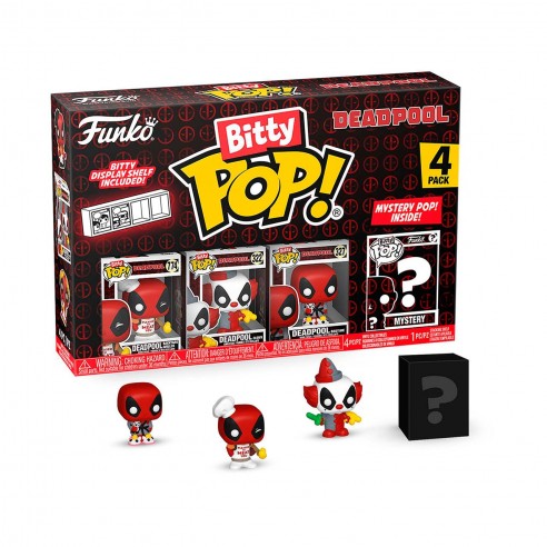 BITTY POP MARVEL! DEADPOOL 4PK  84967