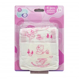 KIT OF 6 DIAPERS FOR DOLLS...
