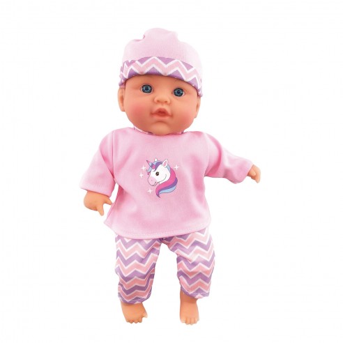 SOFT BODY DOLL WITH SONIDOS PINK VEST...