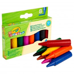 PACK 8 JUMBO WAX CRAYONS MK...