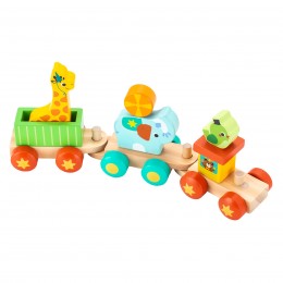 WOODEN ANIMAL TRAIN FSC TACHAN 2