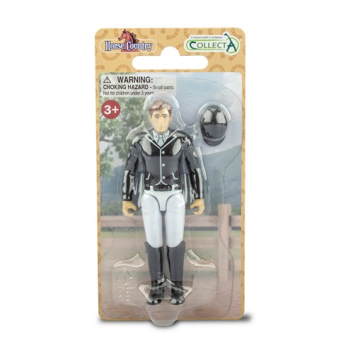 JINETE DE TORNEO CON CASCO ECUESTRE...