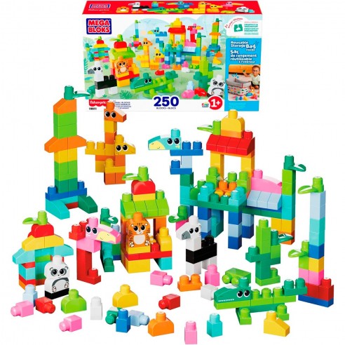250-PIECE ANIMAL BUILDING BLOCKS...
