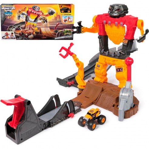 MONSTER JAM PLAYSET SMASH AND BOT...