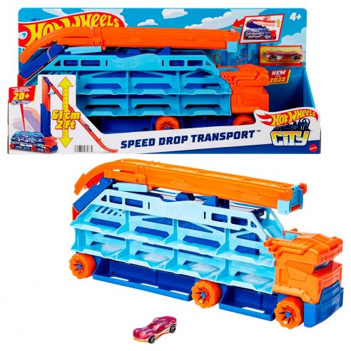 TRACK TRUCK TRANSPORTS HOT WHEELS...