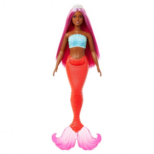 BARBIE MERMAID DOLL WITH MAGENTA HAIR...
