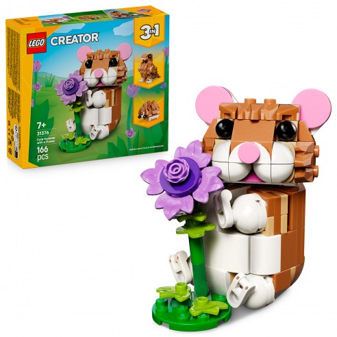 CUTE HAMSTER WITH FLOWER 31376 LEGO...