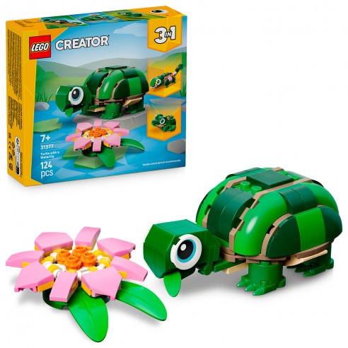 TURTLE WITH WATER LILY 31377 LEGO...