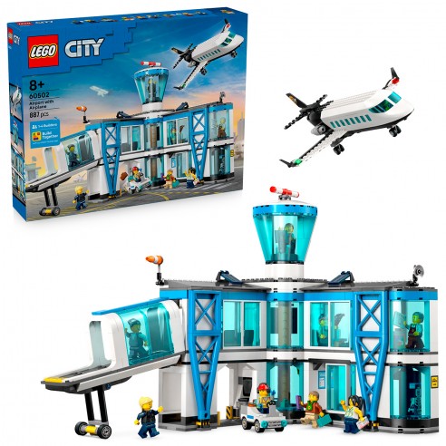 AEROPUERTO CON AVIÓN 60502 LEGO CITY