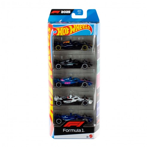 PACK 5 VEHÍCULOS F1 JLN11 HOT WHEELS