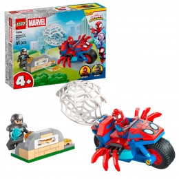 SPIDEY ON HIS MOTORCYCLE...
