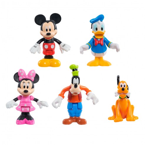 SET 5 ARTICULATED FIGURES MICKEY...
