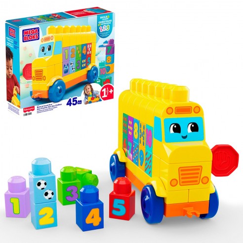 BUS BUILDS AND COUNTS JKG34 MEGA BLOKS