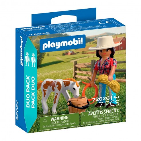 PLAYMOBIL 72026 RIDER AND HORSE DUO PACK