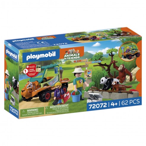 ZOO: PLAYMOBIL ZOO KEEPER WITH...