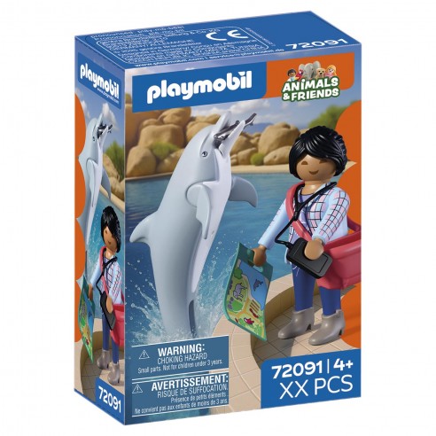 ZOO: DOLPHIN AND VISITOR 72091 PLAYMOBIL