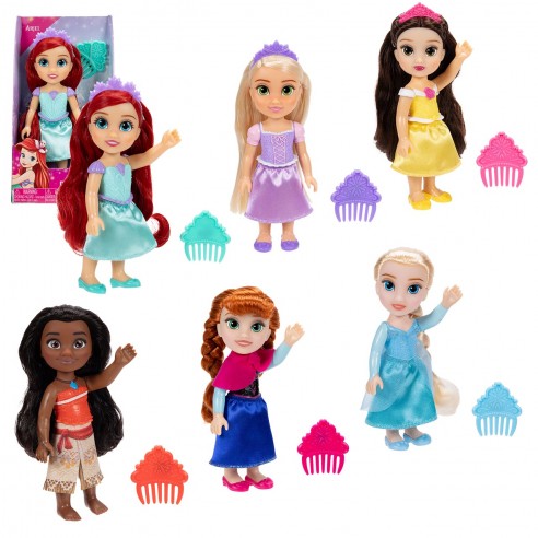 MINI MUÑECAS PRINCESAS DISNEY C/PEINE...