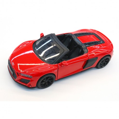 AUDI R8 SPYDER 1:32  PULLBACK ROJO...