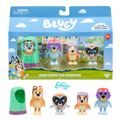 PACK 4 ASSORTED FIGURES BLUEY 19201...