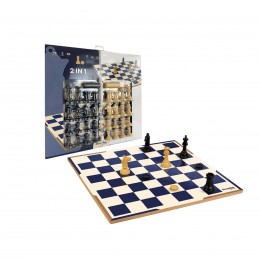 CHESS AND CHECKERS SET WITH...