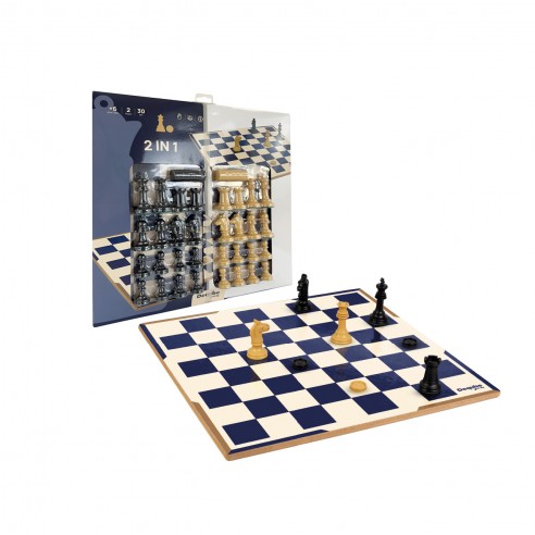 CHESS AND CHECKERS SET WITH...