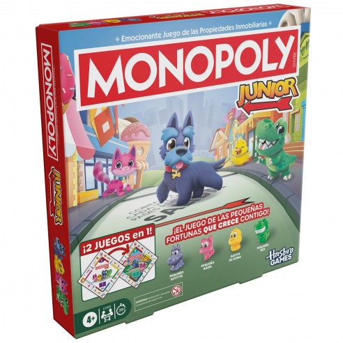 MONOPOLY JUNIOR 2 IN 1 GAME G1856...