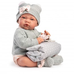 GRAY NEWBORN DOLL WITH... 2
