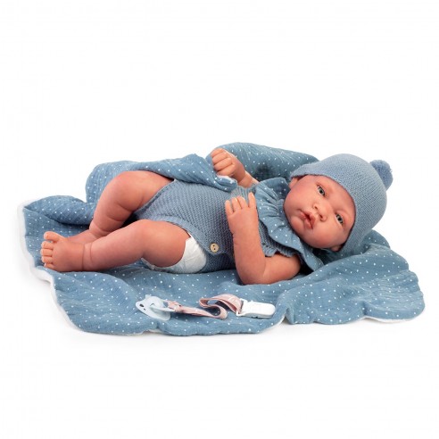 MUÑECO DULCE REBORN LUI MANTITA NIÑO...