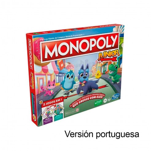 MONOPOLY JUNIOR 2 EN 1 EN PORTUGUÉS...