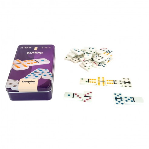 DOMINO DOBLE 6 CAJA METAL D00325