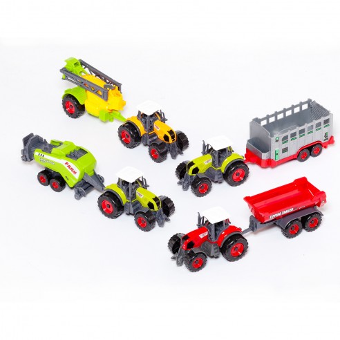 SET GRANJA TRACTOR CON REMOLQUE STD....
