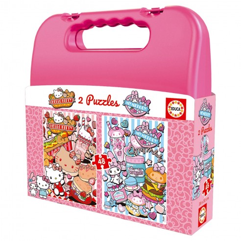 MALETA PUZZLES 2X48 HELLO KITTY 20510...